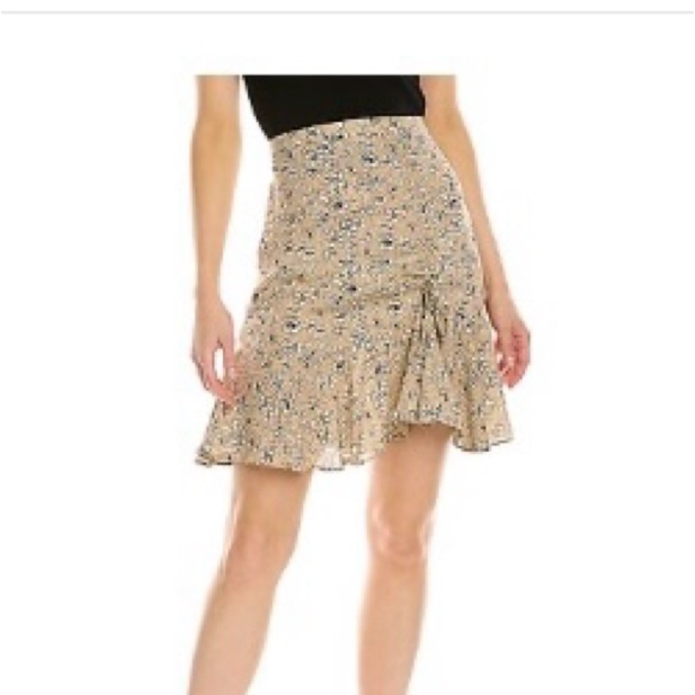 Max Studio Ruffle Hem Mini Skirt
